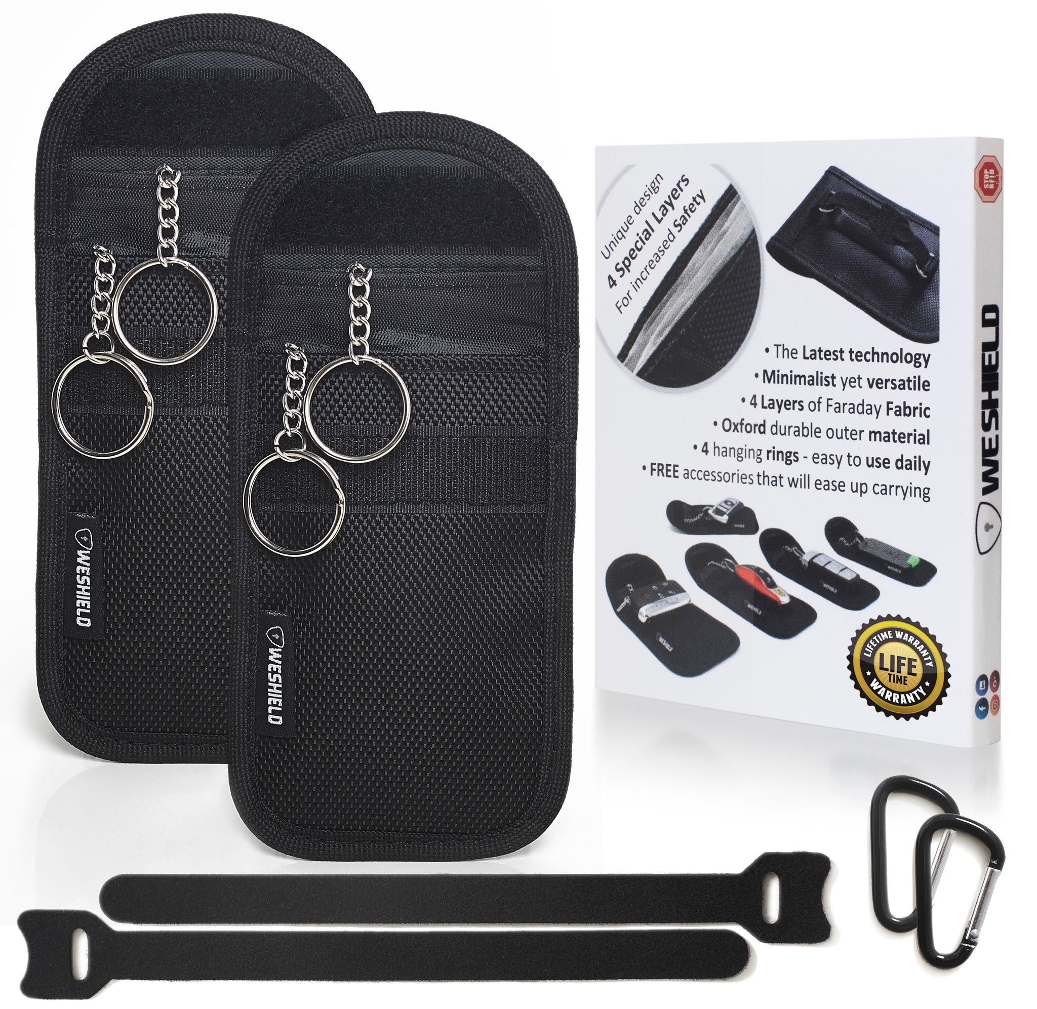 Key Safe for Car Key Fob with Faraday Bag